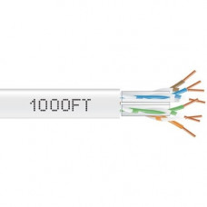 Black Box GigaTrue Cat.6a UTP Network Cable - 1000 ft Category 6a Network Cable for Network Device - Bare Wire - Bare Wire - White - TAA Compliance C6ABC51-WH-1000