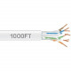 Black Box GigaTrue Cat.6a UTP Network Cable - 1000 ft Category 6a Network Cable for Network Device - Bare Wire - Bare Wire - White - TAA Compliance C6ABC51-WH-1000