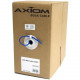 Axiom Cat.6a UTP Network Cable - 1000 ft Category 6a Network Cable for Network Device - Bare Wire - Bare Wire - 1.25 GB/s - Blue C6ABCS-B1000-AX