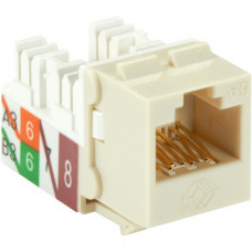 Black Box GigaTrue 2 CAT6A Keystone Jack - Unshielded, RJ45, Office White, 25-Pack - 25 Pack - 1 x RJ-45 Female Keystone - Off White - TAA Compliant C6AJA70-OW-R2-25PAK