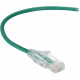 Black Box Slim-Net Cat.6a Patch UTP Network Cable - 1 ft Category 6a Network Cable for Patch Panel, Network Device - First End: 1 x RJ-45 Male Network - Second End: 1 x RJ-45 Male Network - Patch Cable - Green C6APC28-GN-01