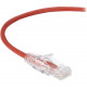 Black Box Slim-Net Cat.6a Patch UTP Network Cable - 5 ft Category 6a Network Cable for Patch Panel, Network Device - First End: 1 x RJ-45 Male Network - Second End: 1 x RJ-45 Male Network - Patch Cable - Red C6APC28-RD-05