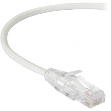 Black Box Slim-Net Cat.6 Patch UTP Network Cable - 2 ft Category 6 Network Cable for Patch Panel, Network Device - First End: 1 x RJ-45 Male Network - Second End: 1 x RJ-45 Male Network - Patch Cable - White C6PC28-WH-02