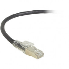 Black Box GigaTrue3 CAT6A 650-MHz Stranded Ethernet Patch Cable - 1 ft Category 6a Network Cable for Network Device - First End: 1 x RJ-45 Male Network - Second End: 1 x RJ-45 Male Network - Patch Cable - Shielding - Black C6APC80S-BK-01