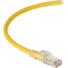 Black Box GigaTrue 3 Cat.6a F/UTP Patch Network Cable - 7 ft Category 6a Network Cable for Network Device - First End: 1 x RJ-45 Male Network - Second End: 1 x RJ-45 Male Network - Patch Cable - Shielding - Yellow - TAA Compliant C6APC80S-YL-07