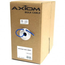 Axiom CAT6 23AWG 4-Pair Solid Conductor 550MHz Bulk Cable Spool 1000FT (Green) - Category 6 for Network Device - 1000 ft - Bare Wire - Bare Wire - Green C6BCS-N1000-AX