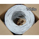 Bytecc Category 6 Bulk Cable, 1000 feet - 1000 ft Category 6 Network Cable for Network Device - Bare Wire - Bare Wire - White C6E-1000W