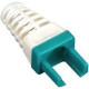 Black Box EZ-RJ45 CAT6 Strain-Relief Boot, 25-Pack, Green - Cable Boot - Green - 25 Pack - 0.23" Internal Diameter - Rubber C6EZ-BOOT-GN