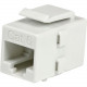 Startech.Com White Cat 6 RJ45 Keystone Jack Network Coupler - F/F - 1 Pack - 1 x RJ-45 Female Network - 1 x RJ-45 Female Network - White - RoHS Compliance C6KEYCOUPLWH