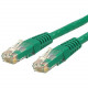 Startech.Com 5ft CAT6 Ethernet Cable - Green Molded Gigabit CAT 6 Wire - 100W PoE RJ45 UTP 650MHz - Category 6 Network Patch Cord UL/TIA - 5ft Green CAT6 Ethernet cable delivers Multi Gigabit 1/2.5/5Gbps & 10Gbps up to 160ft - 650MHz - Fluke tested to