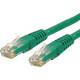 Startech.Com 15ft CAT6 Ethernet Cable - Green Molded Gigabit CAT 6 Wire - 100W PoE RJ45 UTP 650MHz - Category 6 Network Patch Cord UL/TIA - 15ft Green CAT6 Ethernet cable delivers Multi Gigabit 1/2.5/5Gbps & 10Gbps up to 160ft - 650MHz - Fluke tested 