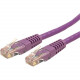 Startech.Com 50ft CAT6 Ethernet Cable - Purple Molded Gigabit CAT 6 Wire - 100W PoE RJ45 UTP 650MHz - Category 6 Network Patch Cord UL/TIA - 50ft Purple CAT6 Ethernet cable delivers Multi Gigabit 1/2.5/5Gbps & 10Gbps up to 160ft - 650MHz - Fluke teste