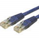 Startech.Com 1 ft Cat6 Patch Cable with Molded RJ45 Connectors - Blue - Cat6 Ethernet Patch Cable - 1ft UTP Cat 6 Patch Cord - Category 6 - 1 ft - 1 x RJ-45 Male - 1 x RJ-45 Male - Blue - RoHS Compliance C6PATCH1BL