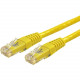 Startech.Com 35ft CAT6 Ethernet Cable - Yellow Molded Gigabit CAT 6 Wire - 100W PoE RJ45 UTP 650MHz - Category 6 Network Patch Cord UL/TIA - 35ft Yellow CAT6 Ethernet cable delivers Multi Gigabit 1/2.5/5Gbps & 10Gbps up to 160ft - 650MHz - Fluke teste