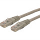Startech.Com 3ft CAT6 Ethernet Cable - Gray Molded Gigabit CAT 6 Wire - 100W PoE RJ45 UTP 650MHz - Category 6 Network Patch Cord UL/TIA - 3ft Gray CAT6 Ethernet cable delivers Multi Gigabit 1/2.5/5Gbps & 10Gbps up to 160ft - 650MHz - Fluke tested to A