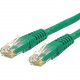 Startech.Com 4ft CAT6 Ethernet Cable - Green Molded Gigabit CAT 6 Wire - 100W PoE RJ45 UTP 650MHz - Category 6 Network Patch Cord UL/TIA - 4ft Green CAT6 Ethernet cable delivers Multi Gigabit 1/2.5/5Gbps & 10Gbps up to 160ft - 650MHz - Fluke tested to
