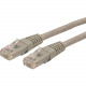 Startech.Com 10ft CAT6 Ethernet Cable - Gray Molded Gigabit CAT 6 Wire - 100W PoE RJ45 UTP 650MHz - Category 6 Network Patch Cord UL/TIA - 10ft Gray CAT6 Ethernet cable delivers Multi Gigabit 1/2.5/5Gbps & 10Gbps up to 160ft - 650MHz - Fluke tested to