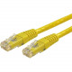 Startech.Com 50ft CAT6 Ethernet Cable - Yellow Molded Gigabit CAT 6 Wire - 100W PoE RJ45 UTP 650MHz - Category 6 Network Patch Cord UL/TIA - 50ft Yellow CAT6 Ethernet cable delivers Multi Gigabit 1/2.5/5Gbps & 10Gbps up to 160ft - 650MHz - Fluke teste