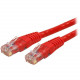 Startech.Com 5ft CAT6 Ethernet Cable - Red Molded Gigabit CAT 6 Wire - 100W PoE RJ45 UTP 650MHz - Category 6 Network Patch Cord UL/TIA - 5ft Red CAT6 Ethernet cable delivers Multi Gigabit 1/2.5/5Gbps & 10Gbps up to 160ft - 650MHz - Fluke tested to ANS