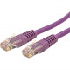 Startech.Com 6ft CAT6 Ethernet Cable - Purple Molded Gigabit CAT 6 Wire - 100W PoE RJ45 UTP 650MHz - Category 6 Network Patch Cord UL/TIA - 6ft Purple CAT6 Ethernet cable delivers Multi Gigabit 1/2.5/5Gbps & 10Gbps up to 160ft - 650MHz - Fluke tested 