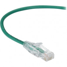 Black Box Slim-Net Cat.6 Patch UTP Network Cable - 4 ft Category 6 Network Cable for Patch Panel, Network Device - First End: 1 x RJ-45 Male Network - Second End: 1 x RJ-45 Male Network - Patch Cable - Green C6PC28-GN-04