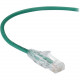 Black Box Slim-Net Cat.6 Patch Network Cable - 20 ft Category 6 Network Cable for Patch Panel, Network Device - First End: 1 x RJ-45 Male Network - Second End: 1 x RJ-45 Male Network - Patch Cable - Green C6PC28-GN-20