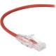 Black Box Slim-Net Cat.6 Patch UTP Network Cable - 4 ft Category 6 Network Cable for Patch Panel, Network Device - First End: 1 x RJ-45 Male Network - Second End: 1 x RJ-45 Male Network - Patch Cable - 28 AWG - Red C6PC28-RD-04