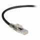 Black Box GigaTrue 3 CAT6 550-MHz Lockable Patch Cable (UTP), Black, 1-ft. (0.3-m) - 1 ft Category 6 Network Cable for Network Device - First End: 1 x RJ-45 Male Network - Second End: 1 x RJ-45 Male Network - Patch Cable - Black C6PC70-BK-01