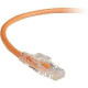 Black Box GigaTrue 3 CAT6 550-MHz Lockable Patch Cable (UTP), Orange, 15-ft. (4.5-m) - 15 ft Category 6 Network Cable for Network Device - First End: 1 x RJ-45 Male Network - Second End: 1 x RJ-45 Male Network - Patch Cable - Orange C6PC70-OR-15