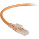 Black Box GigaTrue 3 CAT6 550-MHz Lockable Patch Cable (UTP), Orange, 3-ft. (0.9-m) - 3 ft Category 6 Network Cable for Network Device - First End: 1 x RJ-45 Male Network - Second End: 1 x RJ-45 Male Network - Patch Cable - Orange C6PC70-OR-03