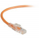 Black Box GigaTrue 3 CAT6 550-MHz Lockable Patch Cable (UTP), Orange, 5-ft. (1.5-m) - 5 ft Category 6 Network Cable for Network Device - First End: 1 x RJ-45 Male Network - Second End: 1 x RJ-45 Male Network - Patch Cable - Orange C6PC70-OR-05
