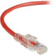 Black Box GigaTrue 3 CAT6 550-MHz Lockable Patch Cable (UTP), Red, 4-ft. (1.2-m) - 4 ft Category 6 Network Cable for Network Device - First End: 1 x RJ-45 Male Network - Second End: 1 x RJ-45 Male Network - Patch Cable - Red C6PC70-RD-04