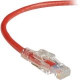 Black Box GigaTrue 3 CAT6 550-MHz Lockable Patch Cable (UTP), Red, 20-ft. (6.0-m) - 20 ft Category 6 Network Cable for Network Device - First End: 1 x RJ-45 Male Network - Second End: 1 x RJ-45 Male Network - Patch Cable - Red C6PC70-RD-20