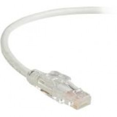 Black Box GigaTrue 3 CAT6 550-MHz Lockable Patch Cable (UTP), White, 4-ft. (1.2-m) - 4 ft Category 6 Network Cable for Network Device - First End: 1 x RJ-45 Male Network - Second End: 1 x RJ-45 Male Network - Patch Cable - Gold Plated Connector - White C6