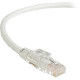 Black Box GigaTrue 3 CAT6 550-MHz Lockable Patch Cable (UTP), White, 100-ft. (30.4-m) - 100 ft Category 6 Network Cable for Network Device - First End: 1 x RJ-45 Male Network - Second End: 1 x RJ-45 Male Network - Patch Cable - White C6PC70-WH-100