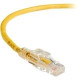 Black Box GigaTrue 3 CAT6 550-MHz Lockable Patch Cable (UTP), Yellow, 5-ft. (1.5-m) - 5 ft Category 6 Network Cable for Network Device - First End: 1 x RJ-45 Male Network - Second End: 1 x RJ-45 Male Network - Patch Cable - Yellow C6PC70-YL-05