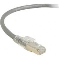 Black Box GigaTrue 3 Cat.6a UTP Patch Network Cable - 20 ft Category 6a Network Cable for Patch Panel, Network Device - First End: 1 x RJ-45 Male Network - Second End: 1 x RJ-45 Male Network - Patch Cable - Shielding - Gray C6APC80S-GY-20