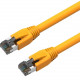 Axiom 25FT CAT8 2000mhz S/FTP Shielded Patch Cable Snagless Boot (Yellow) - 25 ft Category 8 Network Cable for Network Device - RJ-45 Male Network - RJ-45 Male Network - Patch Cable - Shielding - Gold, Nickel Plated Contact - Yellow C8SBSFTP-Y25-AX