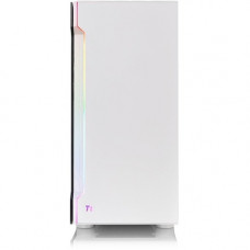 Thermaltake H200 TG Snow RGB Computer Case - Mid-tower - White - SPCC, Tempered Glass - 2 x Bay - 1 x 4.72" x Fan(s) Installed - 0 - Mini ITX, Micro ATX, ATX Motherboard Supported - 6 x Fan(s) Supported - 2 x Internal 3.5" Bay - 7x Slot(s) - 2 x