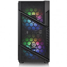 Thermaltake Commander C31 TG ARGB Computer Case with Windowed Side Panel - Midi Tower - Black - Mesh, Glass - 8 x Bay - 2 x 7.87", 4.72" x Fan(s) Installed - ATX Motherboard Supported - 3 x Internal 3.5" Bay - 2 x Internal 2.5" Bay - 3