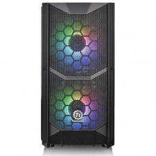 Thermaltake Commander C35 TG ARGB Computer Case with Windowed Side Panel - Midi Tower - Black - SPCC, Tempered Glass - 5 x Bay - 3 x 7.87", 4.72" x Fan(s) Installed - Mini ITX, Micro ATX, ATX Motherboard Supported - 17.28 lb - 6 x Fan(s) Support