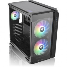 Thermaltake View 51 Tempered Glass ARGB Edition - Mid-tower - Black - SPCC, Tempered Glass - 4 x Bay - 3 x 4.72", 7.87" x Fan(s) Installed - 0 - Mini ITX, Micro ATX, EATX, ATX Motherboard Supported - 13 x Fan(s) Supported - 2 x External 2.5"