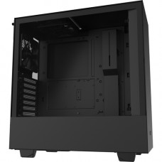 NZXT Compact Mid-Tower Case with Tempered Glass - Mid-tower - Matte Black - Hot Dip Galvanized Steel, Tempered Glass - 6 x Bay - 2 x 4.72" x Fan(s) Installed - 0 - ATX, Micro ATX, Mini ITX Motherboard Supported - 14.55 lb - 4 x Fan(s) Supported - 3 x