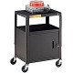 Bretford CA2642 Height Adjustable A/V Cart With Cabinet - 1 x Shelf(ves) - 42" Height x 24" Width x 18" Depth - TAA Compliance CA2642