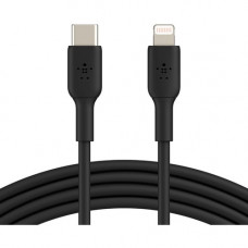 Belkin Lightning/USB-C Data Transfer Cable - 3.28 ft Lightning/USB-C Data Transfer Cable - Lightning Proprietary Connector - Type C USB - MFI - Black CAA003BT1MBK