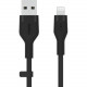 Belkin USB-A Cable with Lightning Connector - 3.28 ft Lightning/USB Data Transfer Cable for iPhone, iPad, iPod, iPad Air, iPad Pro - First End: 1 x Type A Male USB - Second End: 1 x Lightning Male Proprietary Connector - MFI - Black CAA008BT1MBK
