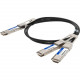 AddOn Twinaxial Network Cable - 6.56 ft Twinaxial Network Cable for Network Device, Transceiver, Server, Switch, Router - First End: 1 x QSFP-DD Network - Second End: 2 x QSFP28 Network - 200 Gbit/s - Shielding - VW-1 - 28 AWG - 1 - TAA Compliant - TAA Co