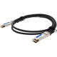 AddOn Twinaxial Network Cable - 4.92 ft Twinaxial Network Cable for Network Device, Transceiver, Storage Device, Server, Switch, Router - First End: 1 x QSFP-DD Network - Second End: 1 x QSFP-DD Network - 400 Gbit/s - Shielding - VW-1 - 30 AWG - Black, Bl