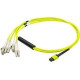 AddOn 5m Arista Networks CAB-M12P4LC-S5 Compatible MPO (Female) to 8xLC (Male) 8-strand Yellow OS1 Fiber Fanout Cable - 100% compatible and guaranteed to work - TAA Compliance CAB-M12P4LC-S5-AO