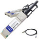 AddOn Twinaxial Network Cable - 13.12 ft Twinaxial Network Cable for Network Device - First End: 1 x QSFP28 Male Network - Second End: 2 x QSFP28 Male Network - 100 Gbit/s - 1 Pack - TAA Compliant - TAA Compliance CAB-Q-2Q-100G-4M-AO